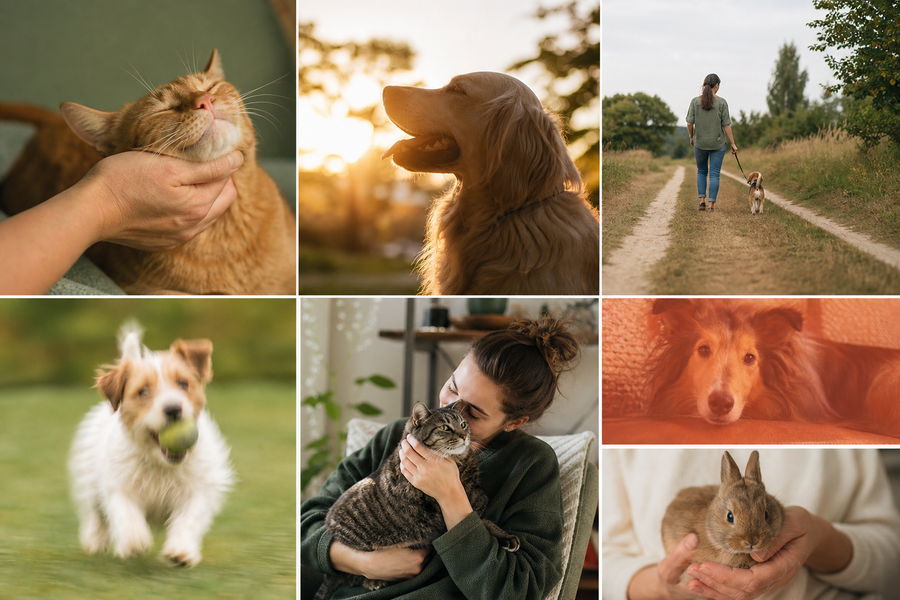 Several pet photographs illustrating common reference-image mistakes