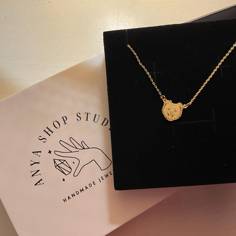 Zoe's pet portrait necklace review photo