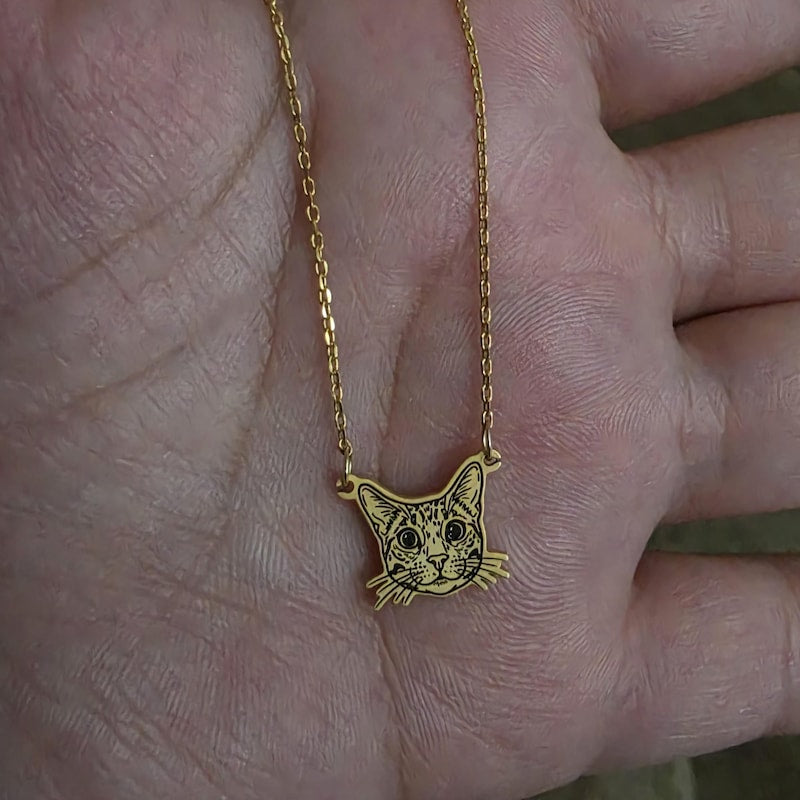 Anum's pet portrait necklace review photo