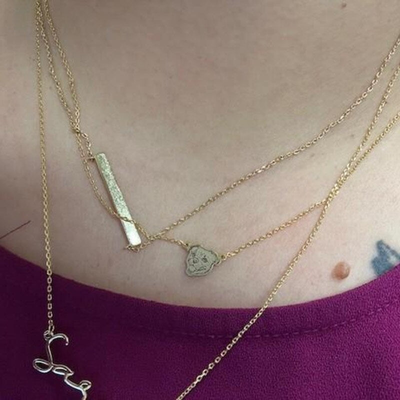 Sarah's pet portrait necklace review photo